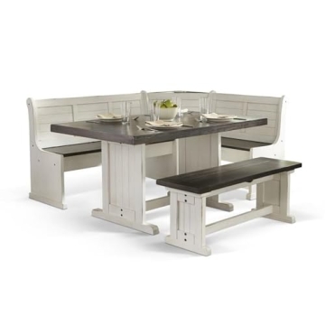 Charming Farmhouse Dining Nook Set with Storage Solutions