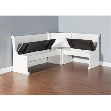 Charming Farmhouse Dining Nook Set with Storage Solutions