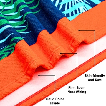 Touchat Oversized Microfiber Beach Towel for Summer Fun