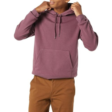 Amazon Essentials Men's Sweatshirt Hoodie, Grape, Large, Big & Tall Options Available