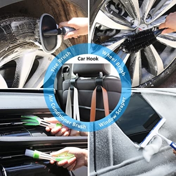 AUTODECO 35Pcs Car Wash Detailing Kit with Foam Gun