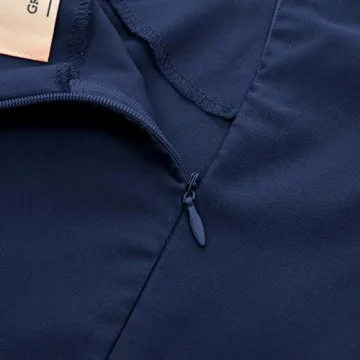 Elegant Navy Off Shoulder Party Dress for Women