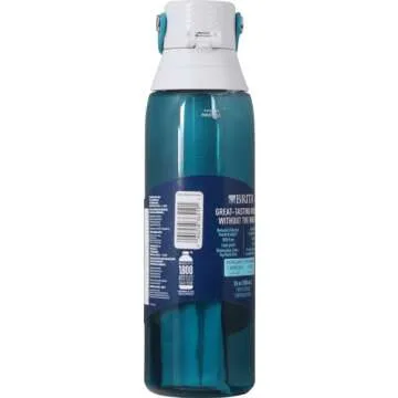 Brita Insulated Filtered Water Bottle with Straw, Reusable, BPA Free Plastic, Sea Glass, 26 Ounce