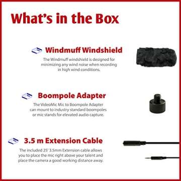 Rode VideoMic Studio Boom Kit Bundle with windmuff, Boom Stand, Adapter, 25' Cable, XLR