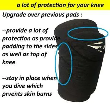 Rawxy Volleyball Knee Pads with Shock Absorption