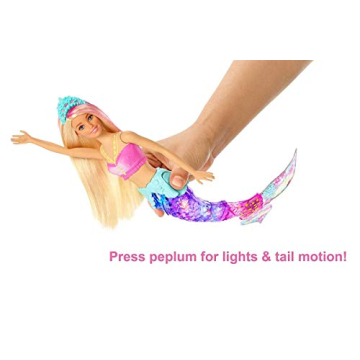 Barbie Sparkle Lights Mermaid Doll with Swimming Action
