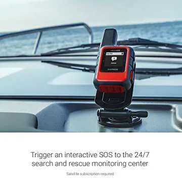 Garmin inReach Mini Marine Bundle, Lightweight and Compact Handheld Satellite Communicator with Screw Down Mount