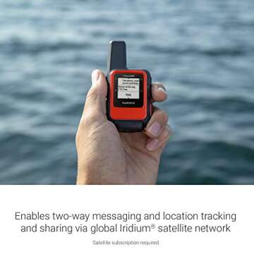 Garmin inReach Mini Marine Bundle, Lightweight and Compact Handheld Satellite Communicator with Screw Down Mount