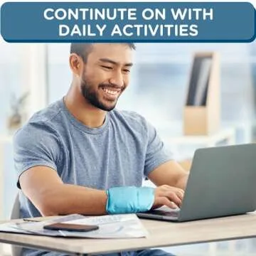 Comfytemp Wrist Ice Pack Wrap for Carpal Tunnel Relief, 2 Gel Packs, FSA HSA Eligible, Hot Cold Compression Brace for Hand Injuries Reusable, Achilles Tendonitis, Tenosynovitis, Men Women Surgery Gift