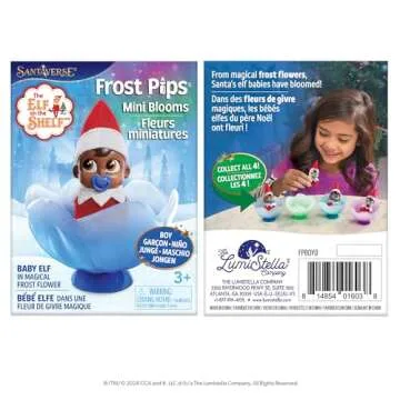 Frost Pips Mini Baby Elf Boy with Cradle for Kids