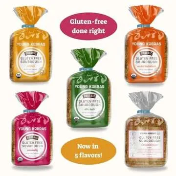 Young Kobras Organic, Gluten-Free Original Sourdough Bread (2-pack) - Allergen Friendly, Vegan, Gum-Free, Simple Ingredients & Made Fresh to Order