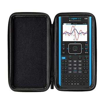 WYNGS Protective Case for TI Nspire CX/TI Nspire CX CAS/TI Nspire CX II/TI Nspire CX II CAS/HP Prime Graphing Calculator in black