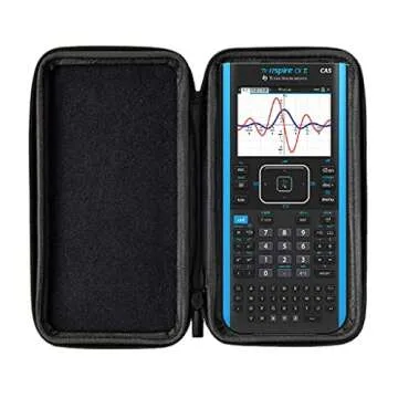 WYNGS Protective Case for TI Nspire CX/TI Nspire CX CAS/TI Nspire CX II/TI Nspire CX II CAS/HP Prime Graphing Calculator in black