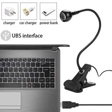 Brokimis Mini UV Lamp for Gel Nails, LED Curing Lamp with Flexible Gooseneck & Clamp 3W Portable Small Manicure UV Light Nail Dryer for Resin Curing Nail Art