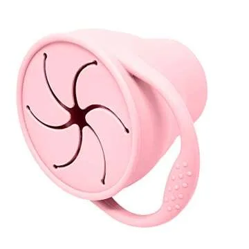 BraveJustice Snack Attack Cup for Toddlers - Collapsible Silicone