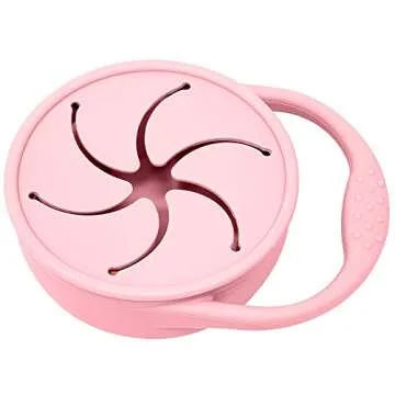 BraveJustice Snack Attack Cup for Toddlers - Collapsible Silicone