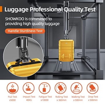 SHOWKOO Expandable Durable Luggage Set with TSA Lock