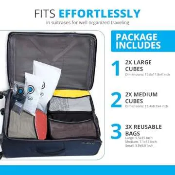 Bago 7 Pcs Packing Cubes for Travel - Maximize Your Space