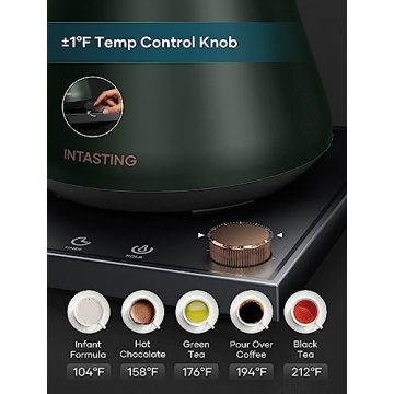 INTASTING Gooseneck Electric Kettle with Precision Control