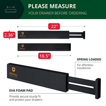 Adjustable Bamboo Drawer Dividers for Home Organization