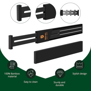 Adjustable Bamboo Drawer Dividers for Home Organization