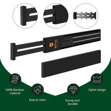 Adjustable Bamboo Drawer Dividers for Home Organization