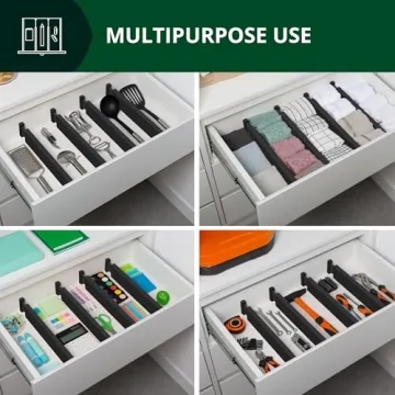 Adjustable Bamboo Drawer Dividers for Home Organization