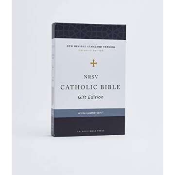 NRSV Catholic Edition Gift Bible, White Leathersoft (Comfort Print, Holy Bible, Complete Catholic Bible, NRSV CE): Holy Bible