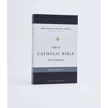 NRSV Catholic Edition Gift Bible, White Leathersoft (Comfort Print, Holy Bible, Complete Catholic Bible, NRSV CE): Holy Bible