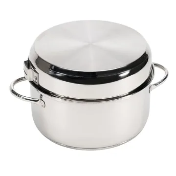 Stansport 7-Piece Stainless Steel Cook Set for Campers