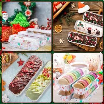 ylnurac Mini Cake Pans with Lids Set 50 Pack 6.8Oz