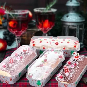 ylnurac Mini Cake Pans with Lids Set 50 Pack 6.8Oz