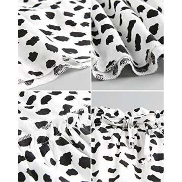 Alelly Women's Summer Cute High Waist Ruffle Skirt Floral Print Swing Beach Mini Skirt