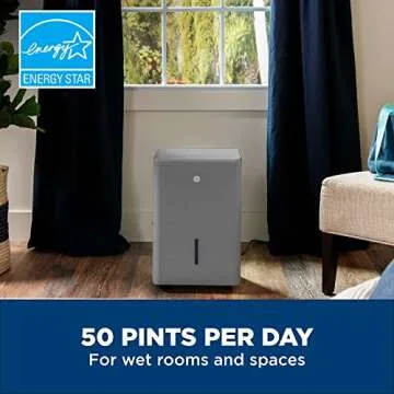 GE Energy Star 50 Pint Dehumidifier - Moisture Control Made Easy