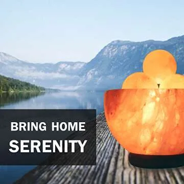 UMAID Himalayan Salt Lamp with Heated Massage Balls