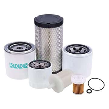 Solarhome Service Filter Kit E6201-32443 76KD-10331 T2185-38031 Compatible with KIOTI Tractor Parts ...