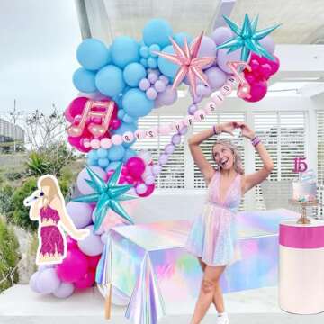 Pink and Purple Flamingo Balloon Garland for All Occasions