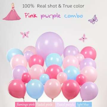 Pink and Purple Flamingo Balloon Garland for All Occasions