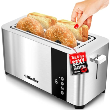 Mueller UltraToast 4-Slice Stainless Steel Toaster