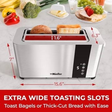 Mueller UltraToast 4-Slice Stainless Steel Toaster
