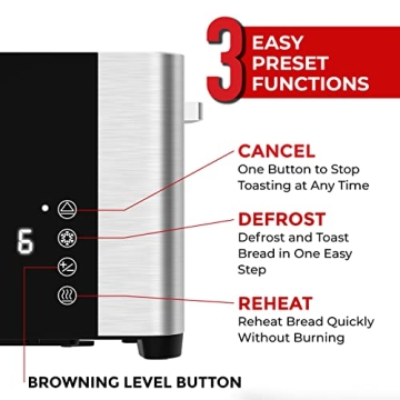Mueller UltraToast 4-Slice Stainless Steel Toaster