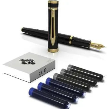 Wordsworth & Black Fountain Pen Set with Ink Cartridges