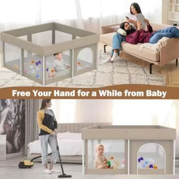 Foldable Portable Baby Playpen for Toddlers