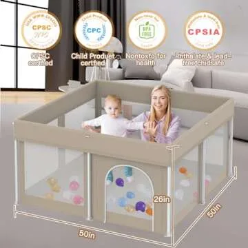 Foldable Portable Baby Playpen for Toddlers