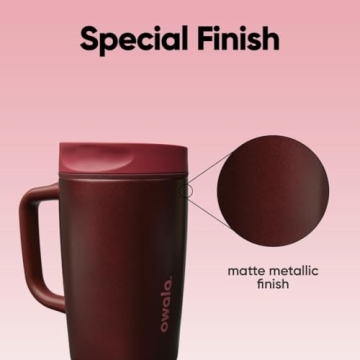 Owala SmoothSip Insulated Travel Mug, 12oz Leak Proof