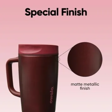 Owala SmoothSip Insulated Travel Mug, 12oz Leak Proof