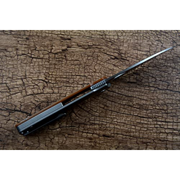 TwoSun TS129 D2 Blade Folding Pocket Knife - Titanium