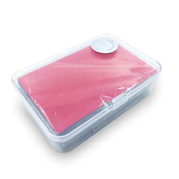 Ebamaz 50PCS Thick 0.45mm Aluminum Metal Business Cards Blanks 3.4 X2.13 inch for Customer Laser Engraving (Red, Blank)