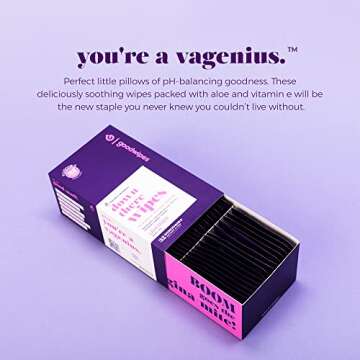 Goodwipes Flushable Down There Feminine Hygiene Wipes, Lavender Scent, Individually Wrapped, Perfect for Travel, Flushable, PH Balanced and Hypoallergenic, 32 Individually Wrapped Wipes (2 Pack)