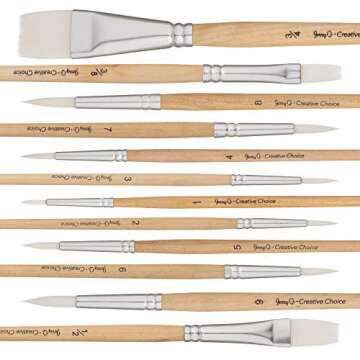 Jerry Q Art 12 PC Synthetic Paint Brush Set